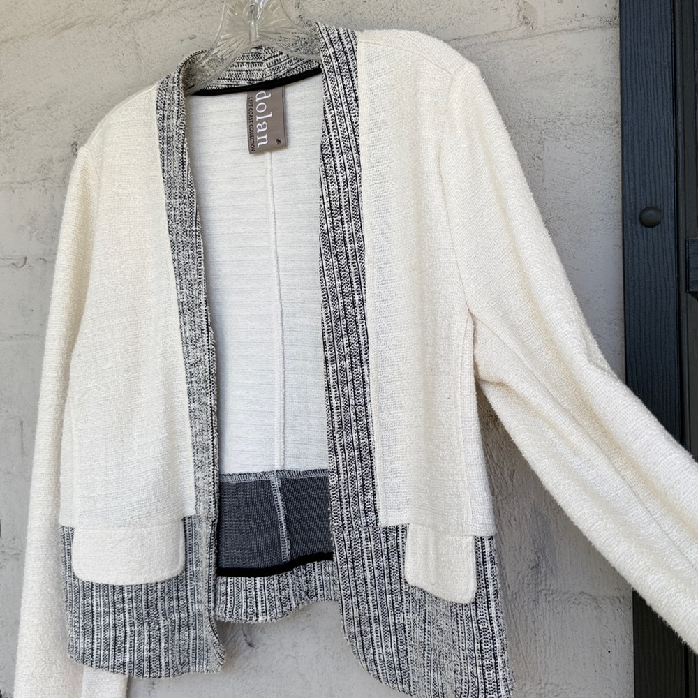 Anthropologie Dolan Left Coast Sheridan Cropped Sweater Jacket Blazer Medium - Picture 5 of 10